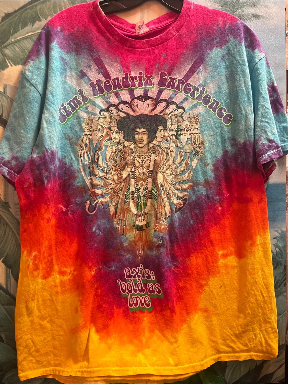 Jimi Hendrix Experience Axis Bold As Love Tie Dye Shirt